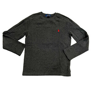 Polo by Ralph Lauren Charcoal Knit Top boys M